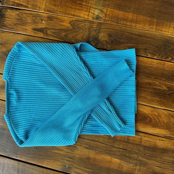 Vintage Fia Italia 90s Sweater Wrap Plunge Y2K Handloomed Date Night Sexy Chic - Picture 8 of 8
